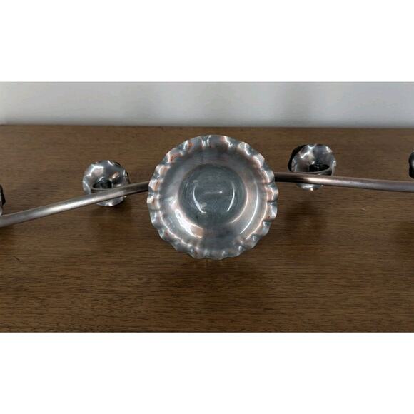 Vintage Gregorian Solid Rose Copper 5 Candle Holder Long Centerpiece Candelabra - Picture 7 of 13